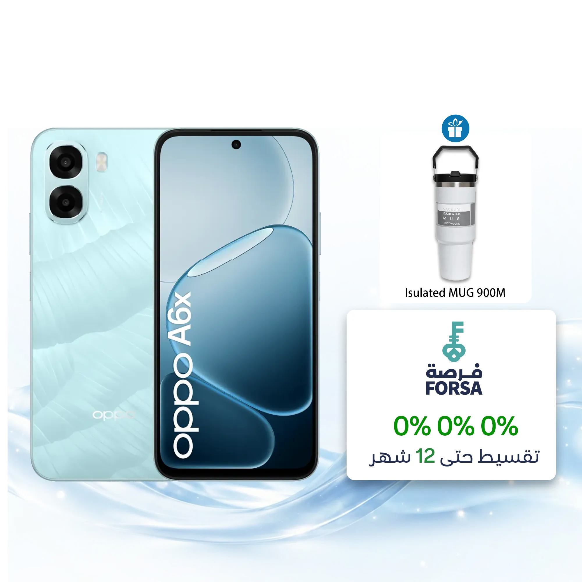 OPPO A6x 4G Ice Blue 4GB+128GB_1